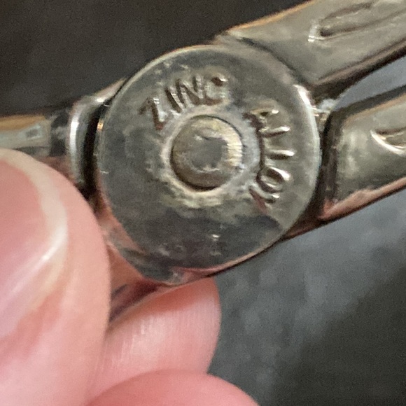 Vintage silver-plated serving tongs - Picture 6 of 6